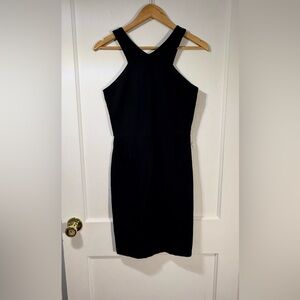 Elegant Black Halter Dress